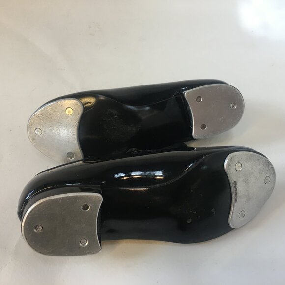 Girl's Tap Dance Shoes Size 9 1/2 Toddler Black Mary-Jane Bow ABT Spotlights - Picture 8 of 12